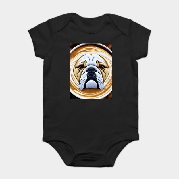 dog latte cup Baby Bodysuit by animegirlnft